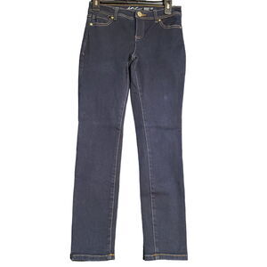 Inc Womens Petite Jeans Blue Size 4P Cotton Blend Skinny Leg Button Zip Closure